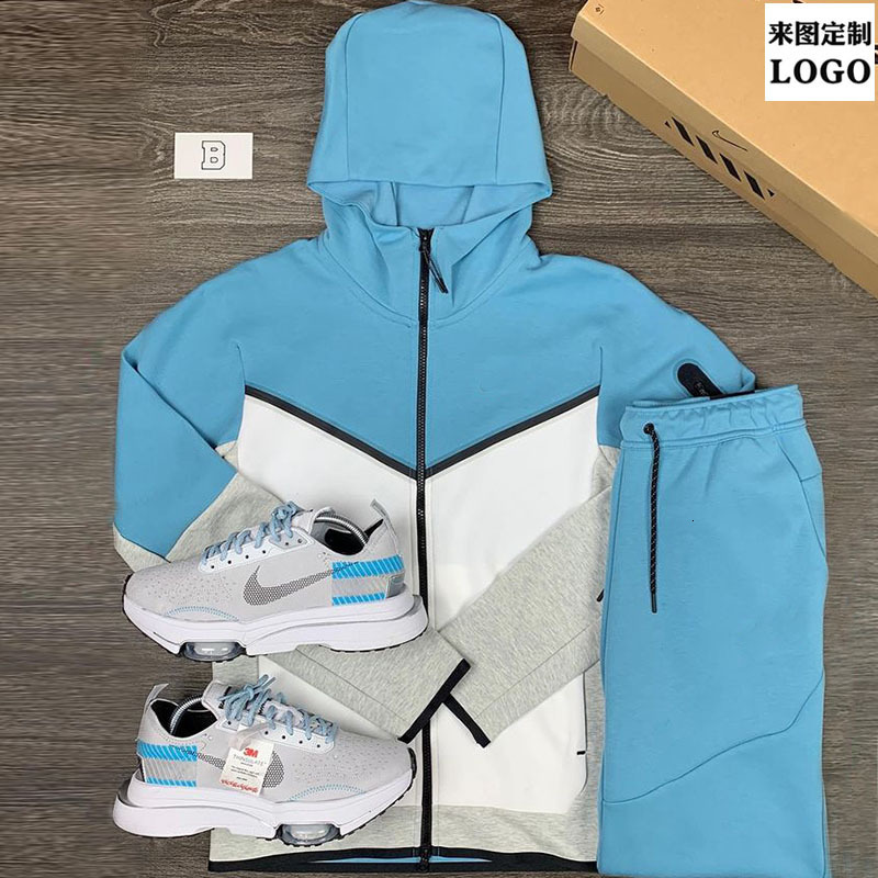 New European And American Men's Suit Sportswear Casual Jacket Hoodie Boutique Designer T-shirt Sports Polo Two-piece Set Hoodie For Men