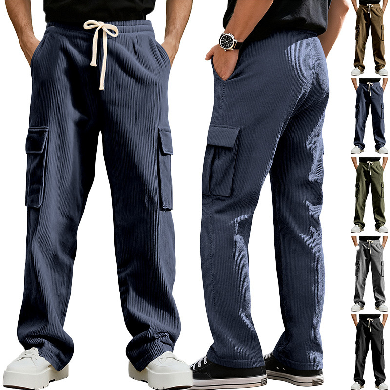 Summer American Retro Workwear Casual Sports Essential Shorts Pants Men Designer Shorts Loose Essentials Shorts Straight Wideleg Corduroy Trousers