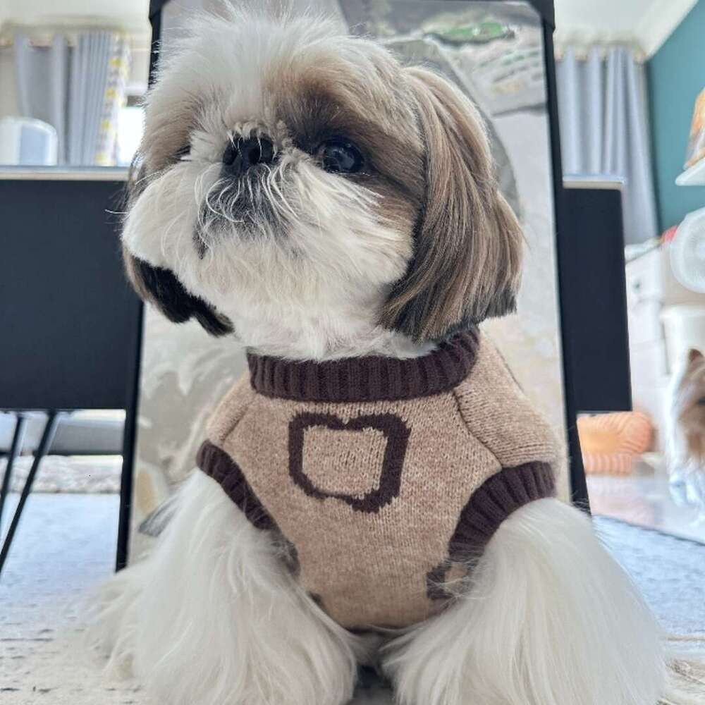 2026 Autumn Winter Thick Warm Pet Sweater For Small Medium Dogs Cats Teddy Pomeranian French Bulldog Corgi Bichon Blue White Coldproof Clothes pupakaI