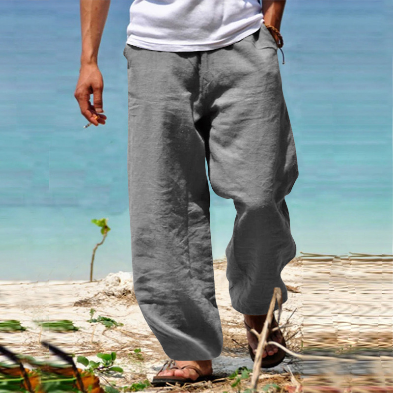 Designer Shorts Essential Shorts Men's Solid Color Thin Essentials Shorts Cottonlinen Casual Straight Pants Highwaisted Leglengthening Casual Trousers
