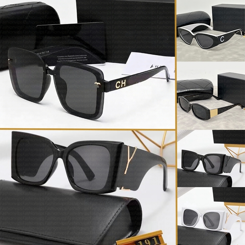 Womens Designer Mens Sunglasses Luxury Brand Letter Frame Oversized Polarized UV400 Classic Fashion Elegant Vintage Trendy High Quality Sun Glasses Lunette