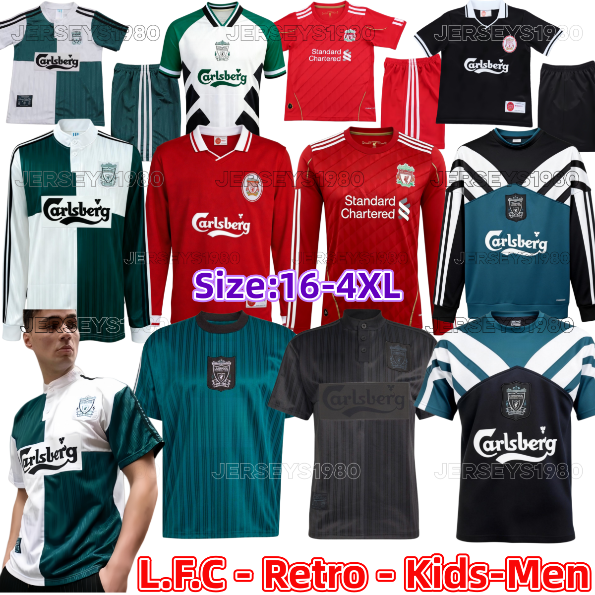 Liverpool retro soccer Jersey 95 96 97 kids kits long sleeves Liverpool jerseys WIRTZ ISAK SALAH Ekitike ALLISTER Kerkez GAKPO DARWIN SZOBOSZLAI football shirt