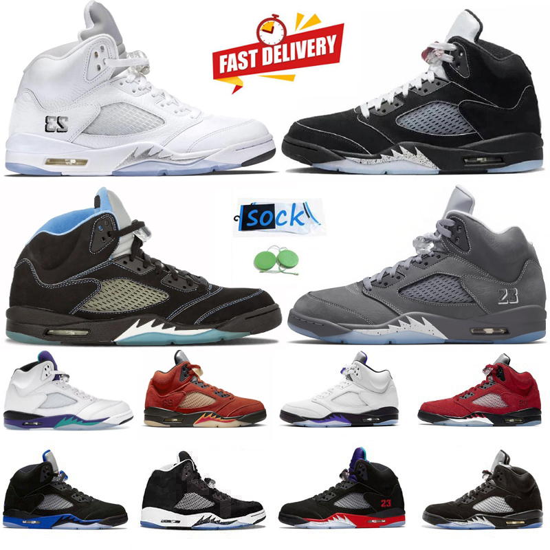 5s Basketball Shoes Man Sneaker Wolf Grey Arctic Pink Black Metallic Reimagined Tokyo Grape Racer University Blue Sunset Red Sail Oreo Men Trainers Sports Sneakers