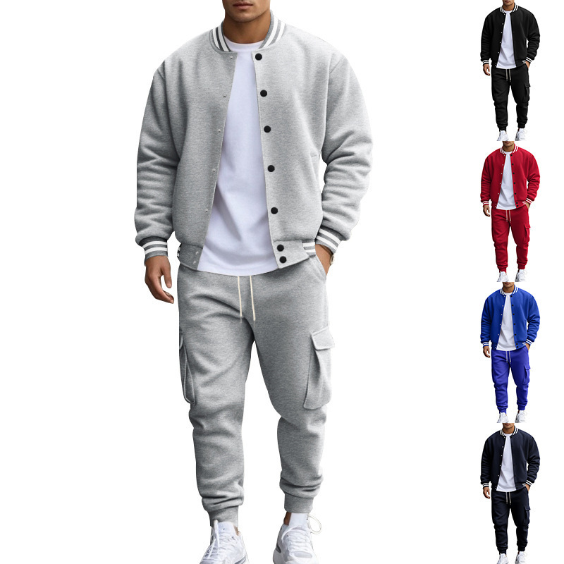 Autumn Designer Hoodie Polo Winter American Style Stand Designer T-shirt Collar Baseball Jacket Long Pants Casual Coat Men's Loose Sports Suit