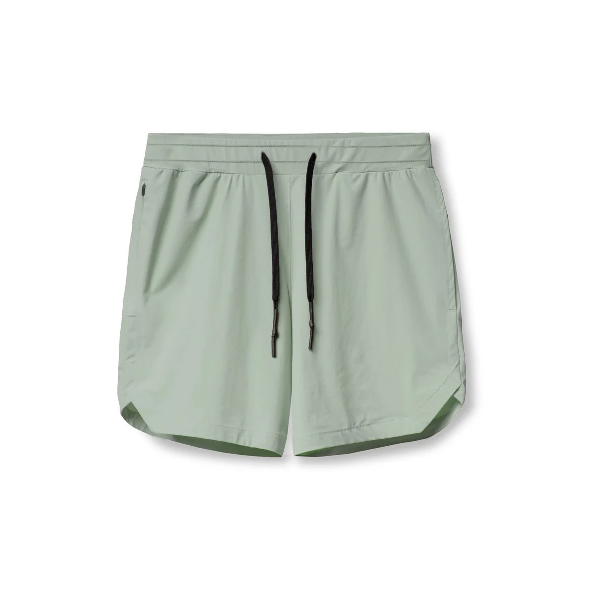 Mens Running Shorts SingleLayer Woven Quick Dry Gym Solid Color Fitness Sports Casual Workout Sportswear Fifth Pants 260312