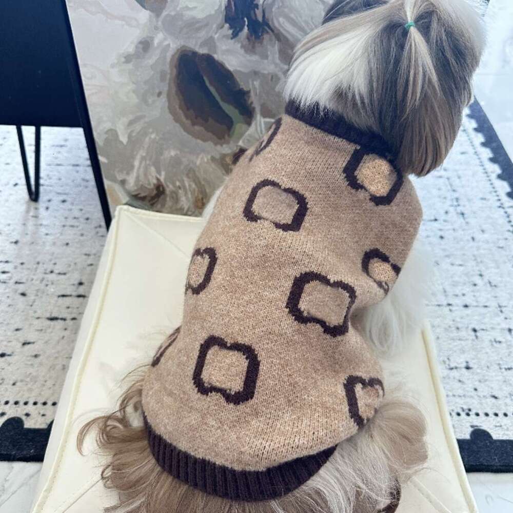 2026 Autumn Winter Thick Warm Pet Sweater For Small Medium Dogs Cats Teddy Pomeranian French Bulldog Corgi Bichon Blue White Coldproof Clothes pupakaI