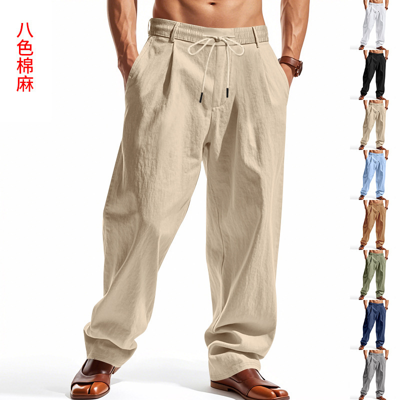 Independent Essential Shorts American Style Four Seasons Designer Shorts Essentials Shorts Men's Loose Linen Casual Simple Trendy Beach Sports Long Pants For Men