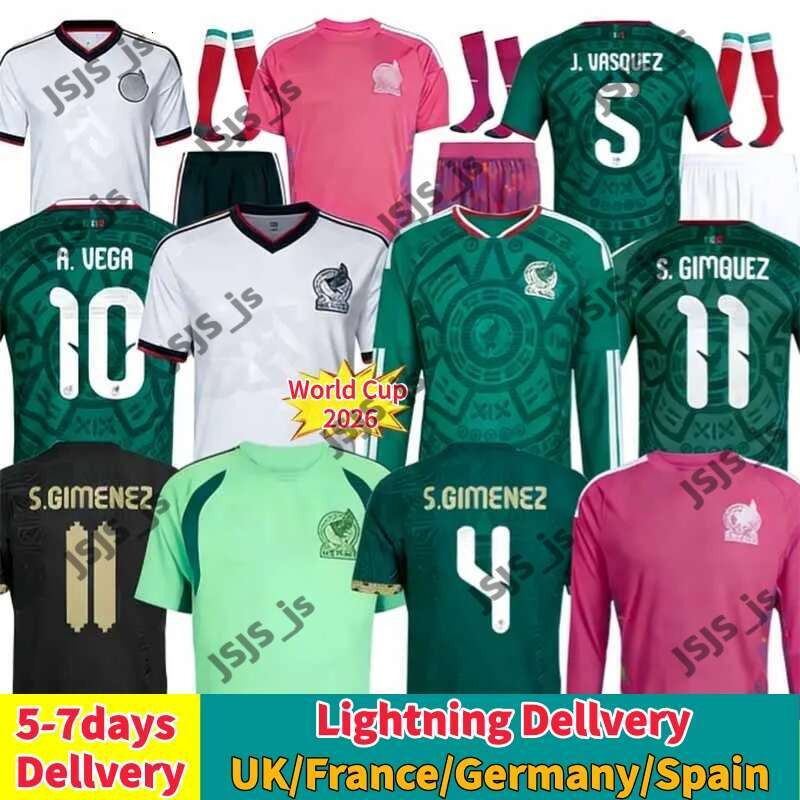Mexico jersey 2026 2027 World Cup 2026 QUALIFIERS RAUL CHICHARITO Mexico Soccer Jerseys LOZANO DOS SANTOS Men Kids Football Shirts Uniforms football kit