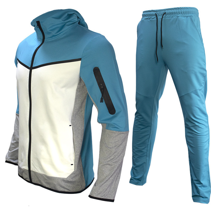 New European And American Men's Suit Sportswear Casual Jacket Hoodie Boutique Designer T-shirt Sports Polo Two-piece Set Hoodie For Men