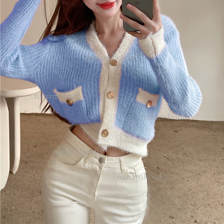2026 New Color Blocked Tweed Designer Sweater Fashion Luxury Women's Cardigan Wool Skin Friendly Knitted Short Jacket Essential For Spring Women&