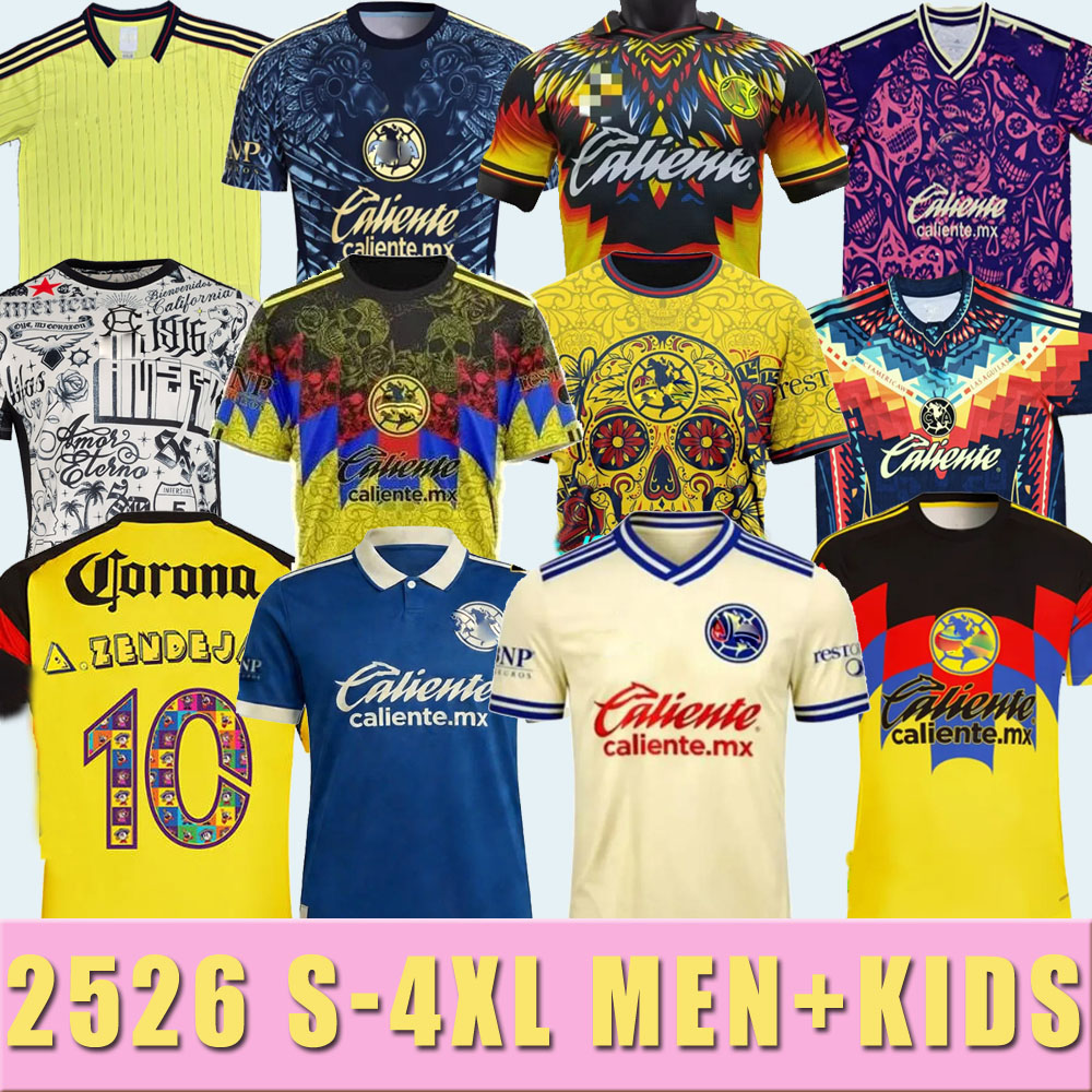 2026 2027 S-4XL Liga MX Club Halloween PAC-MAN AmericA Soccer Jerseys 25 26 K.ALVAREZ Dia de Muertos J.QUINONES D.VALDES G.OCHOA GIOVANI FIDALGO A.ZENDEJAS Chrismas gift