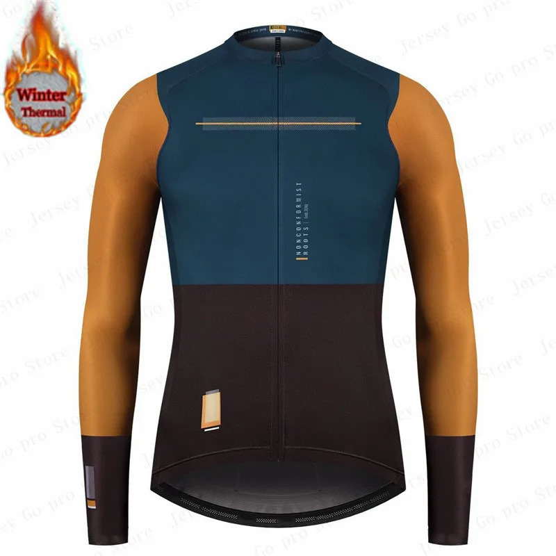 Maillot Ciclismo Invierno Long Sleeve Cycling Jersey Bike Clothing Shirts MTB Bicycle Wear Winter Thermal Fleece Spain 260311