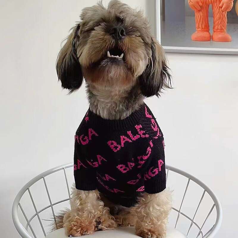 2026 Autumn Winter Fashion Brand Pet Warm Sweater Hoodie For Dogs Cats Teddy French Bulldog Corgi Schnauzer British Shorthair Coldproof Clothes pupaka