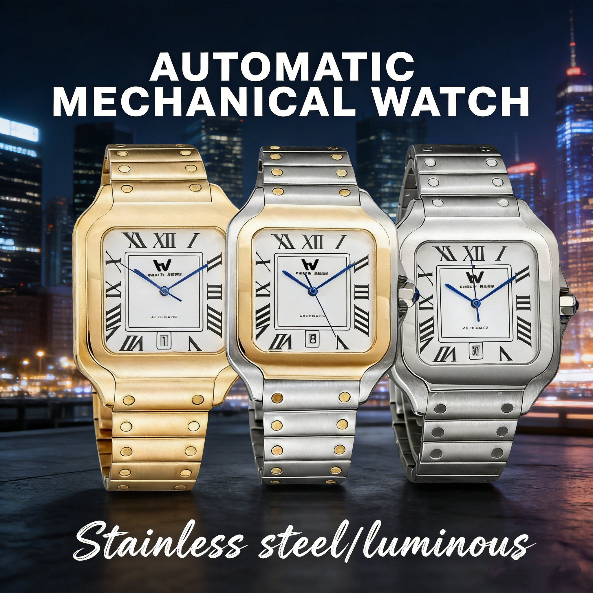 watch mens automatic mechanical watch stainless steel 40mm/35mm stylish men's watch