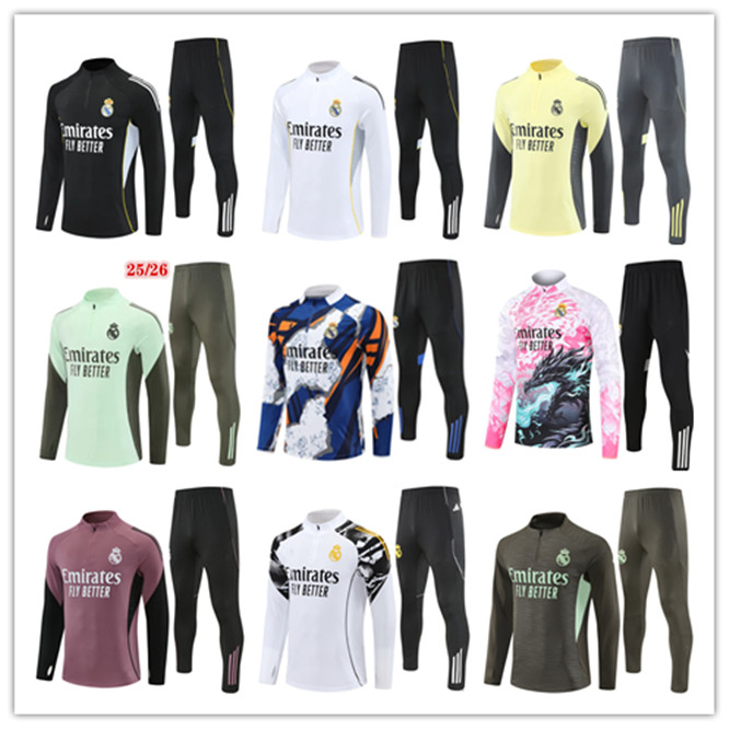 2025 2026 2027 Arsen Tracksuits for Pepe, Saka Long Sleeves men kids football 25 26 BELLINGHAM MBEPPA RealEs MadridEs Training Kit for Soccer Fans