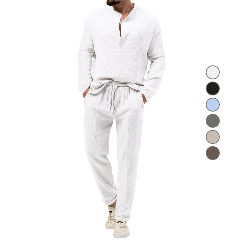 Bestseller Spring And Autumn Men's Solid Color Designer Hoodie Designer T-shirt Casual Longsleeve Polo Shirt And Pants Set