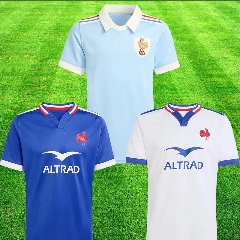 maillot rugby france frence 2026 national rugby Crunch 120 ans jerseys 25 26 27 frances XV france size S 5XL shirt Tops France XV Maillot Rugby National