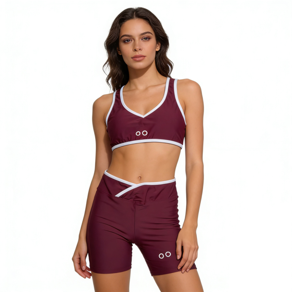 Designer Women 2 Piece Outfits Tracksuit Yoga Sets Scrunch Gym Shorts Tank Top Sport Bra Summer Workout Clothes High Quality Running Sportswear