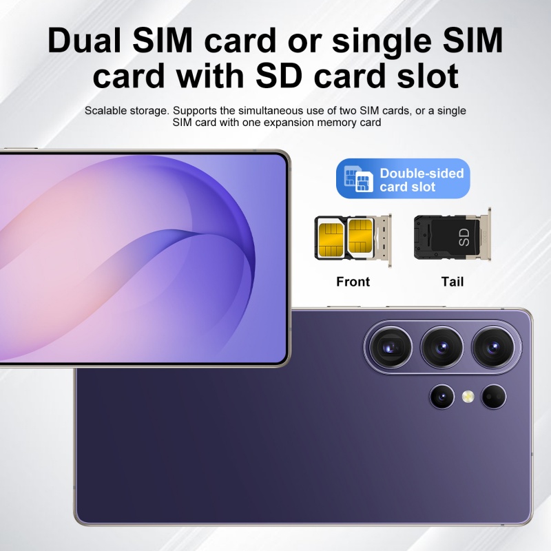 HD display 7.3 inches 5G S26 Ultra mobile unlocking touch play screen Smart 15 system s26 Android smartphone camera phone face recognition 1TB