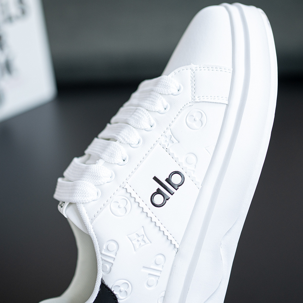New Design Cross-border Autumn New Style White Sneakers Casual Fashion Sports Thick-soled Shoes Casual Shoes Free Shipping