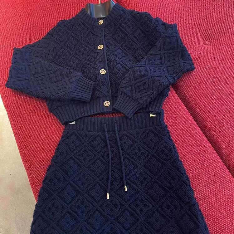 2026 New Spring Women's 2 Piece Dress Set Elegant Luxury Fashion Trendy Outfits Casual Commute Matching Midi Dress Full Set MAKOUFEI