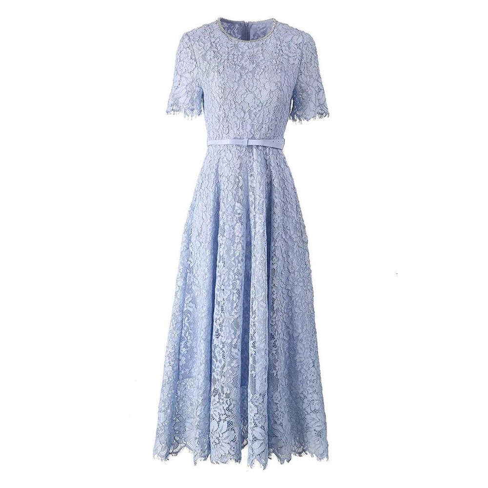 2026 New Women's European g25 a25 and American Fashion a25 Lady Elegant Simple Solid Color Flower Bud Silk Soft White Moonlight Long Dress