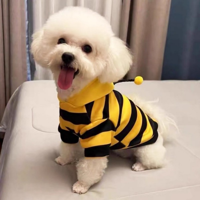 Winter Warm Pet Hoodie Sweatshirt, Thick Fleece Dog Clothes for Small Dogs Teddy Bichon Schnauzer Shiba Inu, Soft Cozy Cat Puppy Apparel