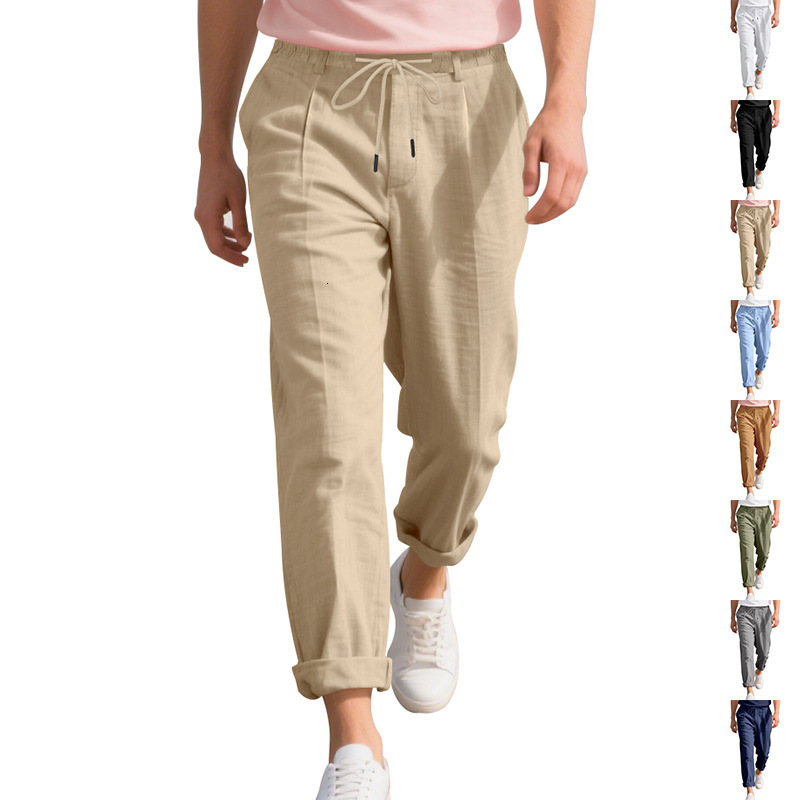 American Style Men's Loose Essential Designer Shorts Shorts Casual Straightleg Linen Essentials Shorts Naples Gorgon Breathable Long Pants