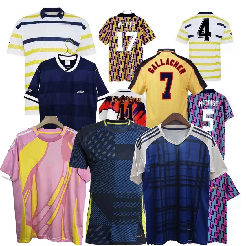 Retro classic 1986 87 1989 99 1992 93 94 95 96 97 98 99 2000 02 12 14 16 2024 2025 Scotland soccer jerseys McALLISTER MCCOIST McTOMINAY McGINN Brown football shirt