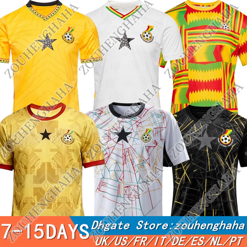 26 27 Ghana Soccer Jersey Vintage 2026 2027 Football Shirt Tops Camiseta Futbol Men Home Away Trikot Player version Fans
