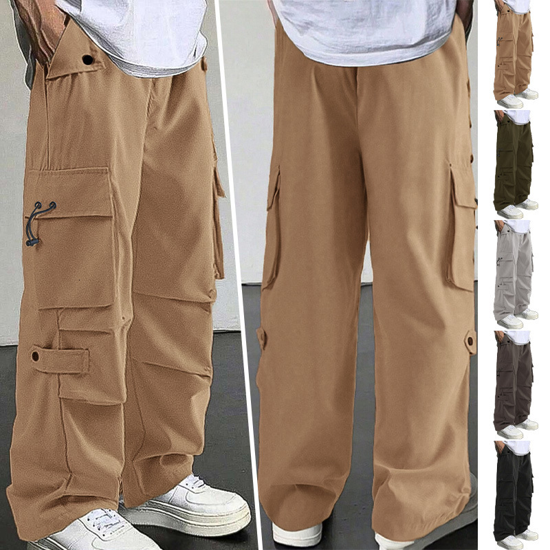 American Style Functional Paratrooper Cargo Pants Men's Essential Shorts Autumn Loose Essentials Shorts Straight Casual Designer Shorts Long Pants Trendy