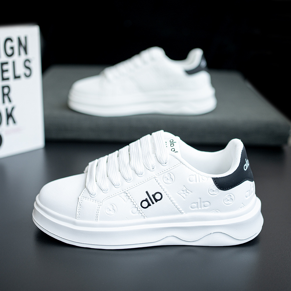 New Design Cross-border Autumn New Style White Sneakers Casual Fashion Sports Thick-soled Shoes Casual Shoes Free Shipping