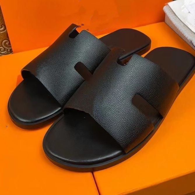 C7 LUXURY Casual Famous BRAND MAN SANDALS SHOES SLIPPERS SUMMER DESIGNER FLIP FLOPS Beach MEN SHOE Leather Sandalias Zapatos Hombre hm3263