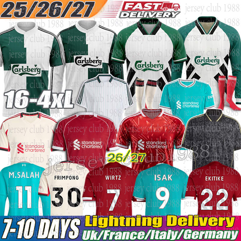 liverpool jersey 26 27 Mohamed Salah ISAK wirtz Ekitike SZOBOSZLAI football kits MAC ALLISTER VIRGIL GAKPO Kerkez Frimpong long sleeves Soccer Jerseys 25 26 xxxl 4xl