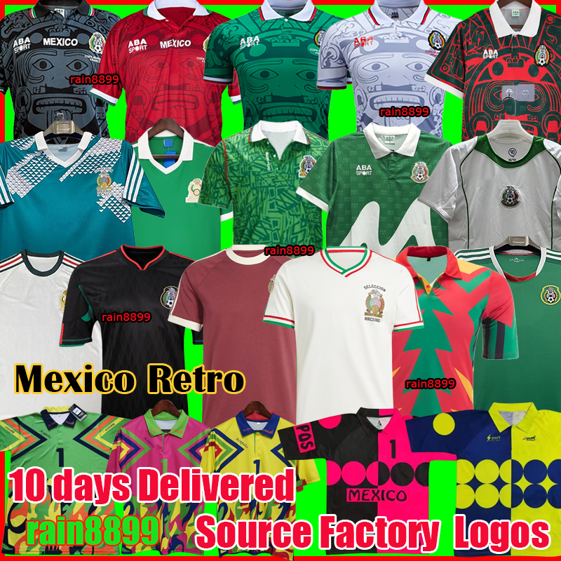 MEXICO RETRO soccer jerseys BLANCO HERNANDEZ Blanco Campos uniforms 1994 JORGE CAMPOS goalkeeper jersey Football shirt kits mexico retro football jersey