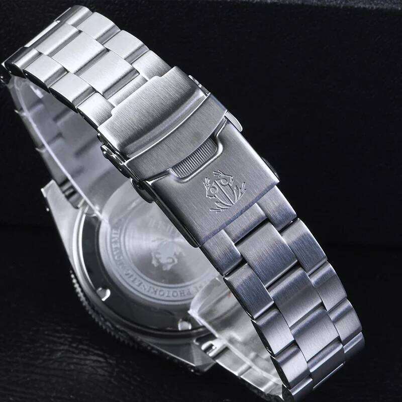 Tactical Frog Chronograph Sapphire Crystal Mirror Ceramic Bezel V2 Solar VS75A Eco-Drive Quartz 20Bar Luminous Mens Watch