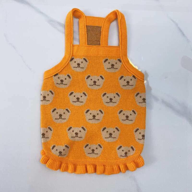 2026 Spring Autumn Pet Knitted Vest Vintage Ruffled Style For Small Medium Dogs Cats French Bulldog German Shepherd Bichon Frise Soft Apparel pupakaIK