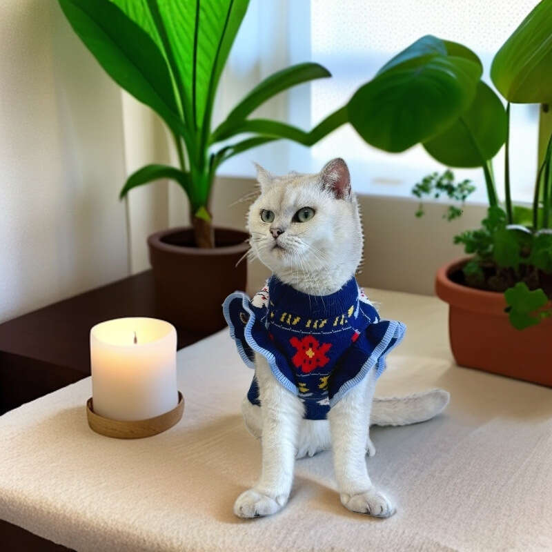 2026 Spring Autumn Pet Knitted Vest Vintage Ruffled Style For Small Medium Dogs Cats French Bulldog German Shepherd Bichon Frise Soft Apparel pupakaIK