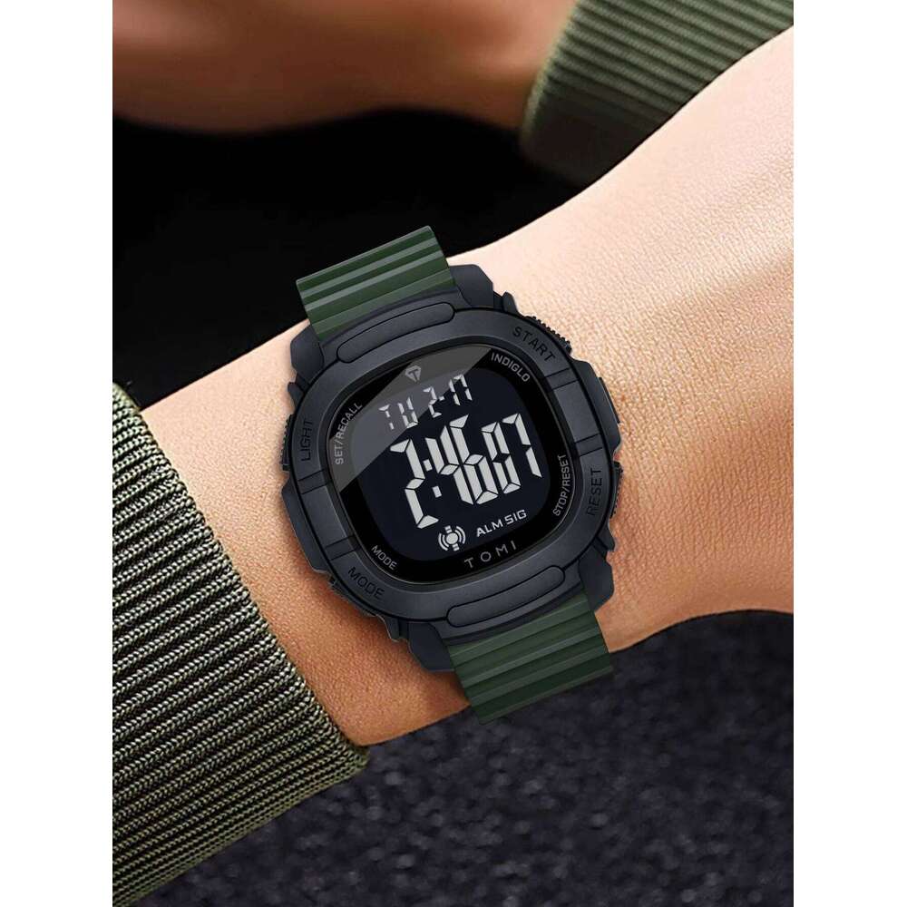 TOMI New Box Packaging Men's Simple Casual Student Sports Electronic Watch Holiday Gift
