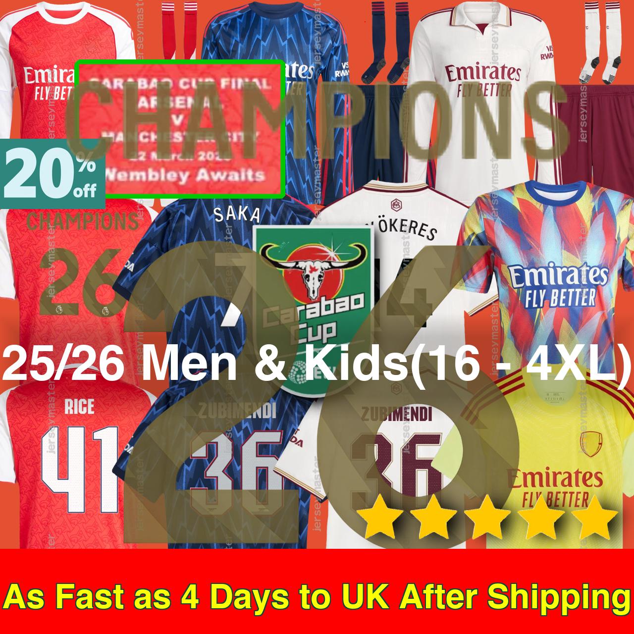 Arsenaljersey kit Arsenally jersey football tops Soccer Jerseys vintage SAKA GYOKERES 25 26 EZE ODEGAARD RICE MADUEKE MARTINELLI BERGKAMP HENRY retro kids Shirt