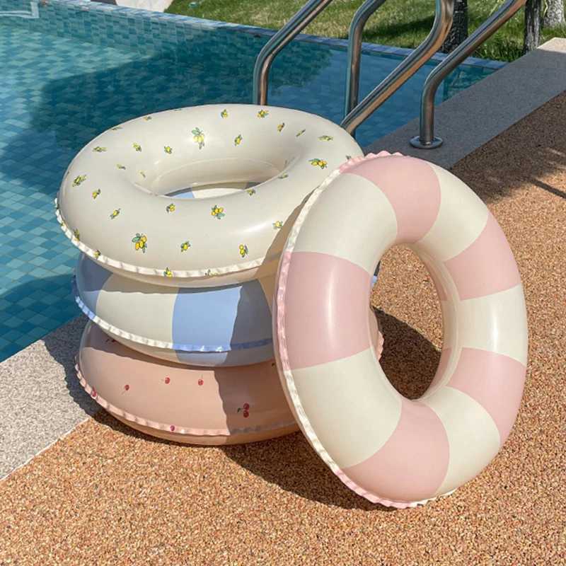 Thickened Swimming Ring for Children Beach Water Sports Swim Ring Adult Cherry Floating Ring Swimming Pool Lifebuoy Summer M260316