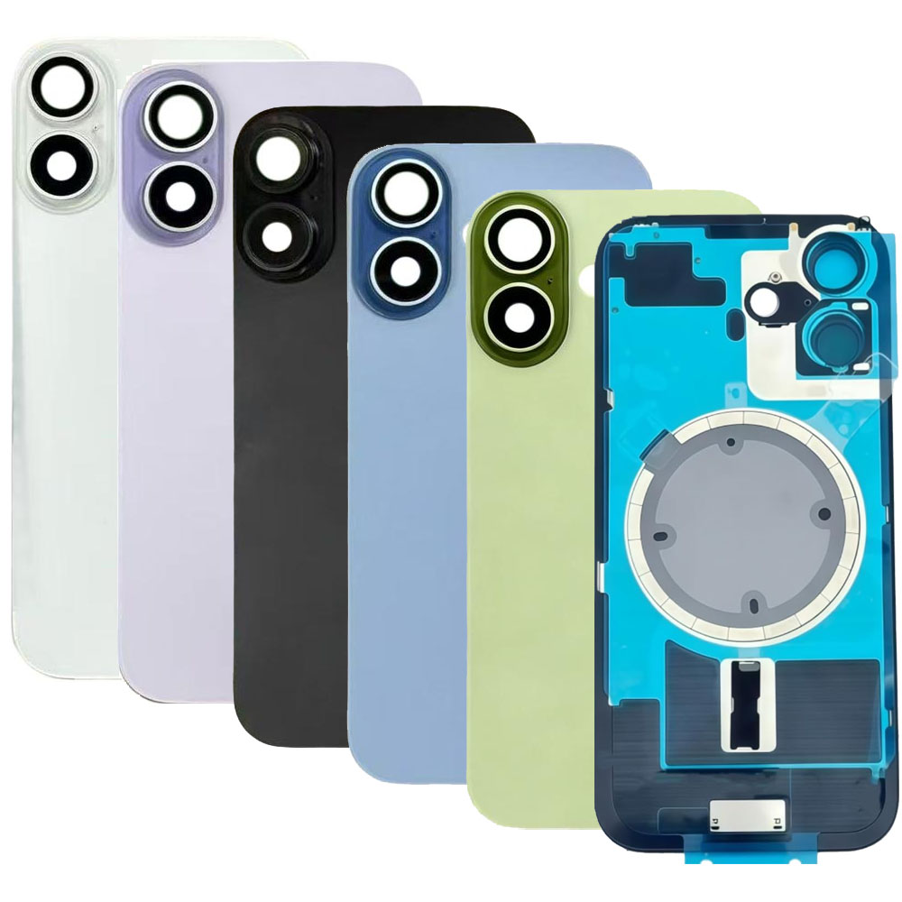 OEM Quality Back Battery Glass Replacement For iPhone 17 Pro Max Air Housing Cover Rear Door Chassis Frame Bezel Metal Plate Magnet With Camera Lens Holder