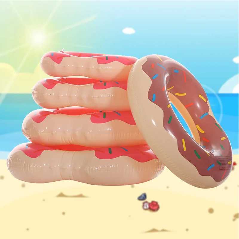 Inflatable Donut Swimming Ring Safe Pool Float Summer Outdoor Activitives Party Eco-Friendly Cute Kids Adult Swimming Circle M260316