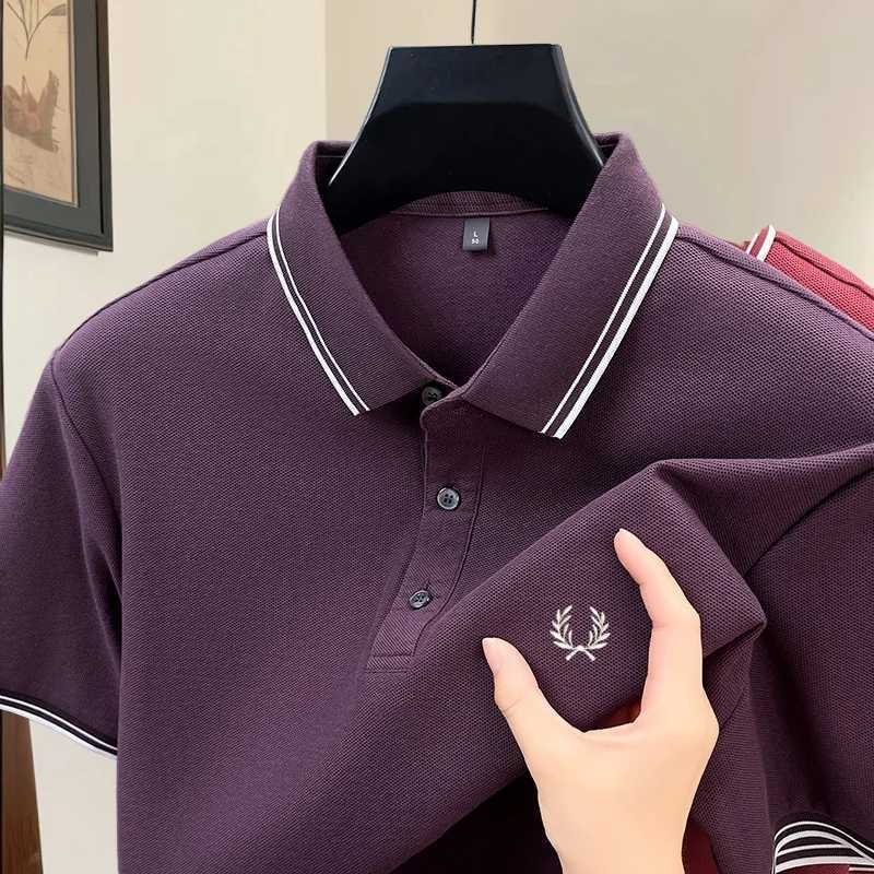 00 pure cotton high-end brand summer designer original exquisite embroidered polo shirt mens comfortable casual short sleev W260316