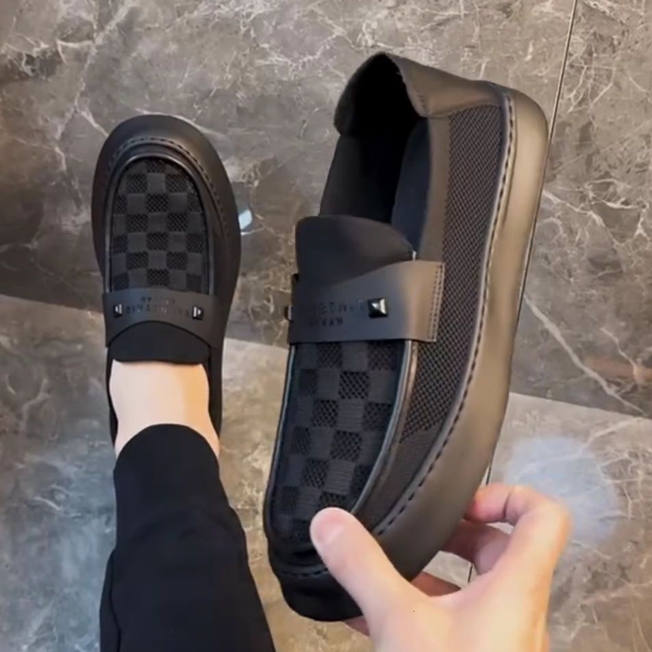 2026 Luxury Spring/summer New Sports Casual Sneakers Thick Sole Comfortable Odor-resistant Versatile Simple Slip-on Men's Shoes