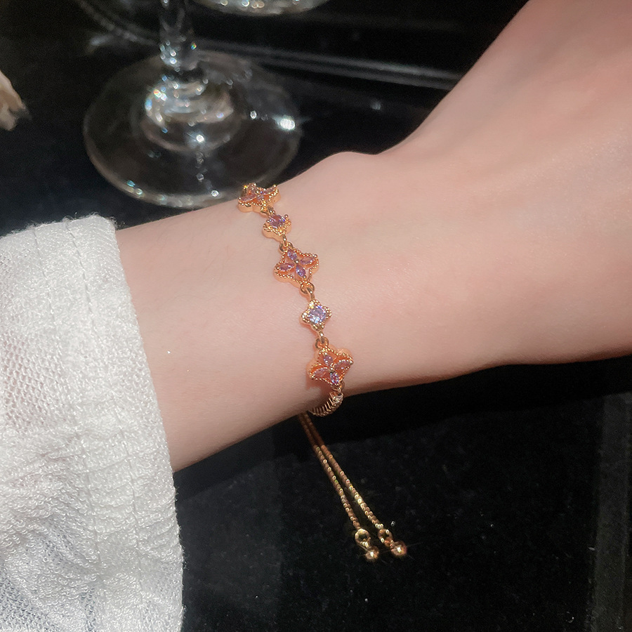 18K real gold plated daisy pearl bracelet, light luxury and high-end feel, versatile accessory for commuting - view 5