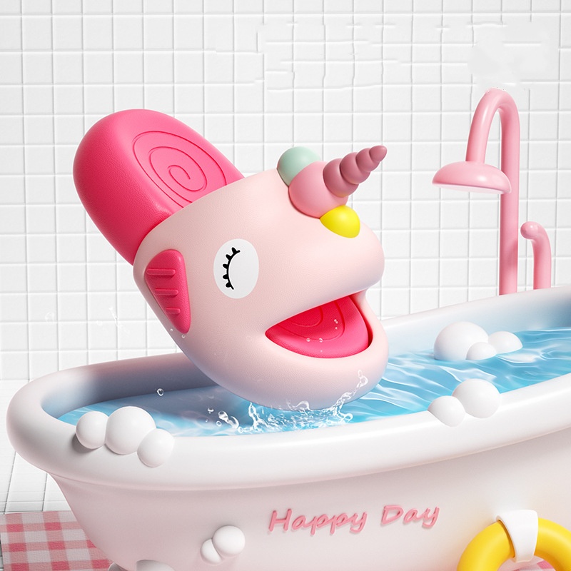 Kids 3D Unicorn Slippers Girls Cute 3D Cartoon Non-slip Sole Waterproof EVA Kids Indoor Bathroom Slippers Summer Beach Slides Kids Birthday Gift Shoes