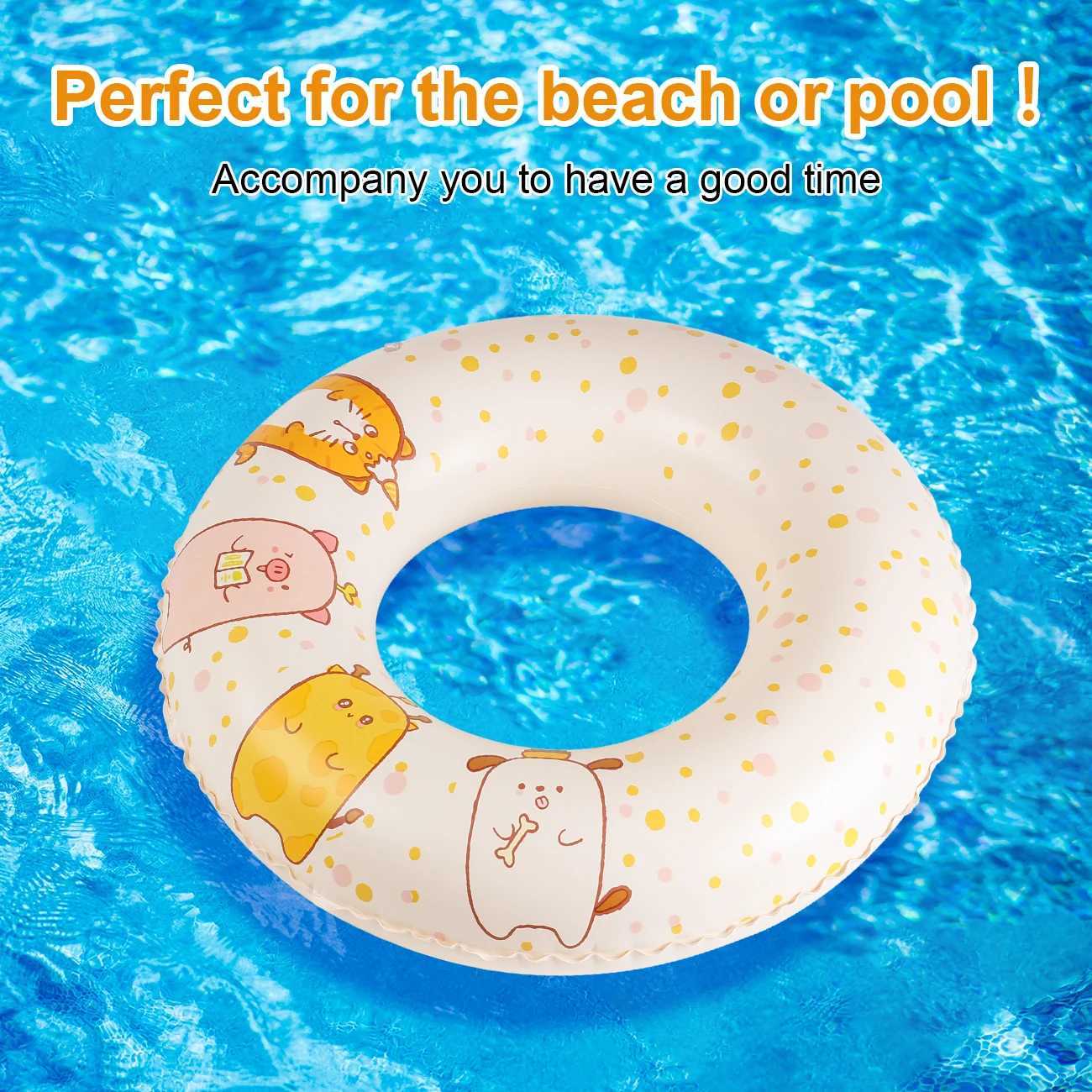 1PC Inflatable Pool Floats Adult Summer Thick Swimming Ring Suitable For Use As An Underarm Floating Ring At Pool Parties M260316
