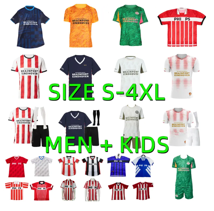 2026 2027 classic PSVS Eindhovens 2026 2027 vintage soccer jersey 2000 1998 96 92 1987 Ronaldo v.NSTELROOY PERISIC BRUGGINK ROMMEDAHL football shirt kids kits
