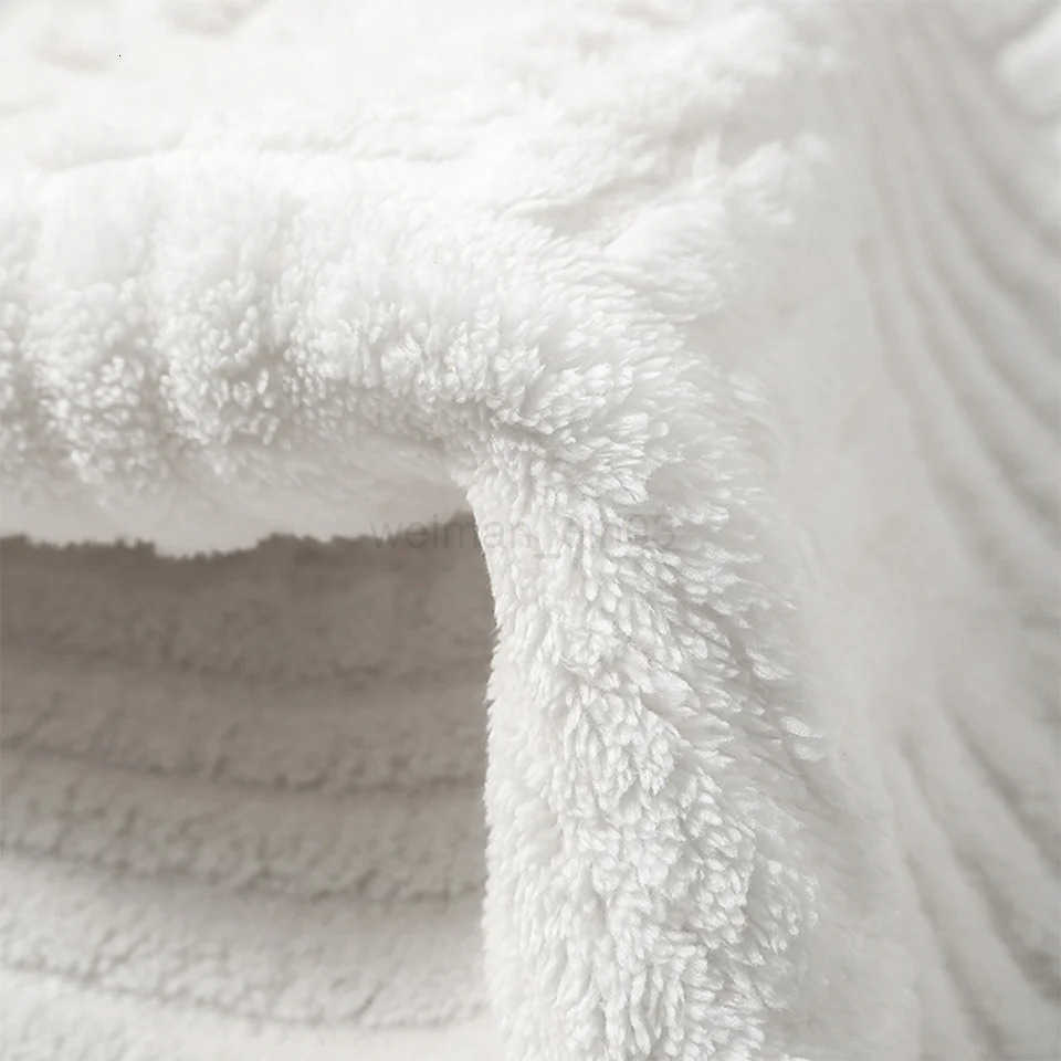 Simple bathroom absorbent floor mat thick striped toilet mat shower room non-slip foot mat dirt-resistant entrance mat H260316